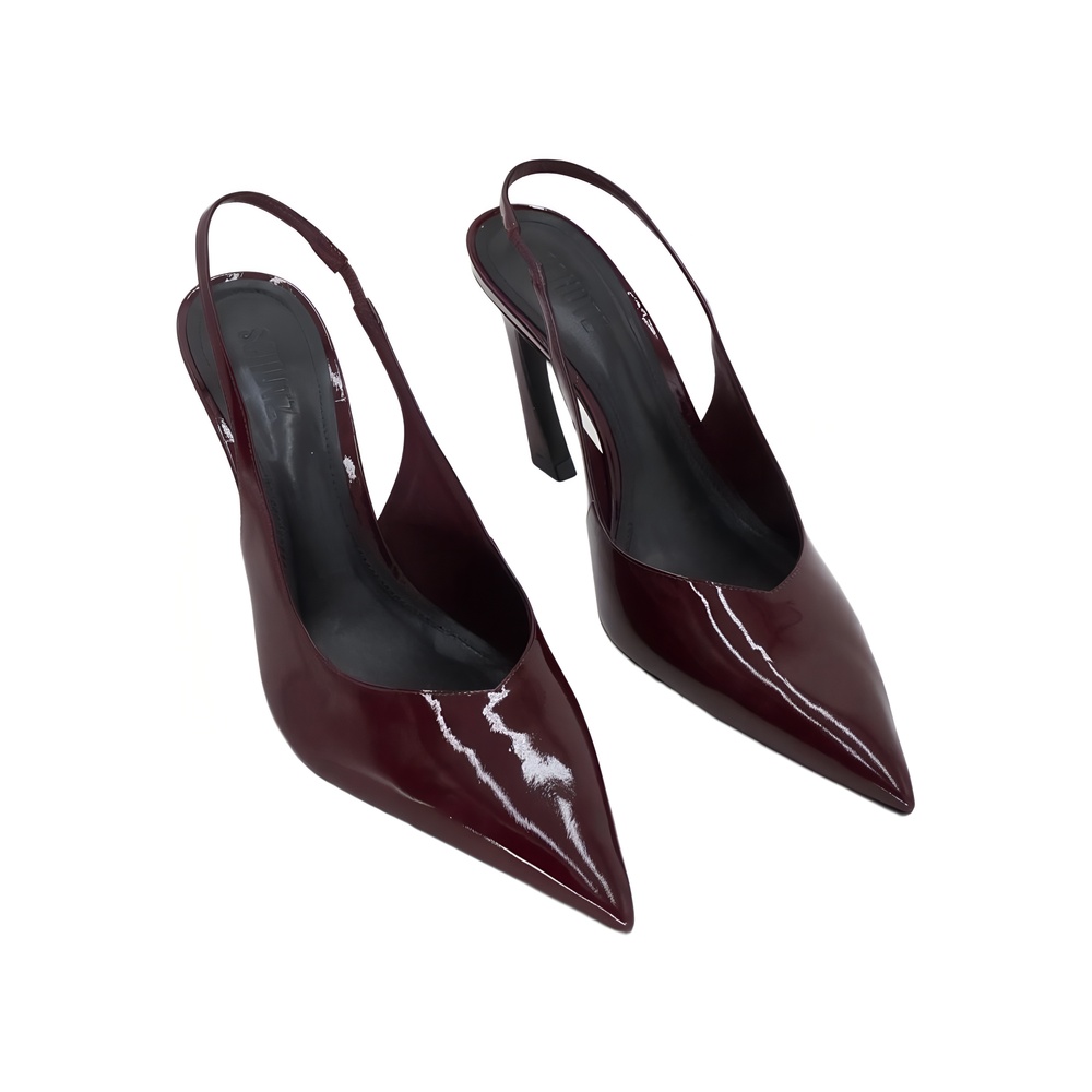 Schutz Womens Lexi Slingback Pump Vino Red Size 8.5